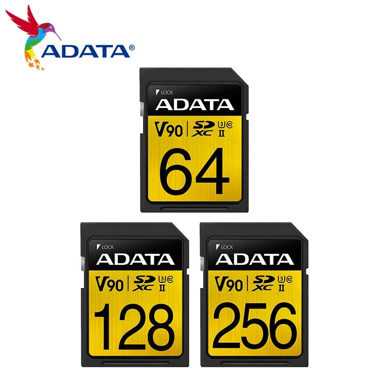 ADATA SD ī ̾ SDXC ޸ ī, ī޶  8K SD ī, 64GB, 128GB, 256GB, ų C10, 290 mb/s, U3, V90